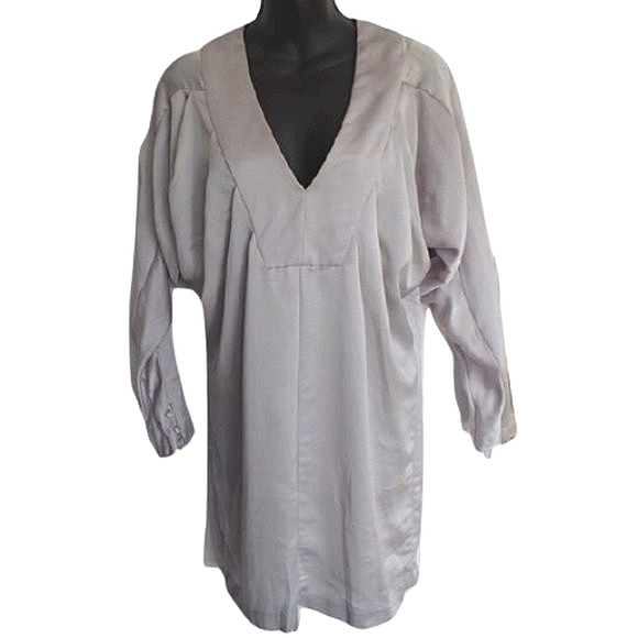French Connection Dresses & Skirts - French Connection Silver Grey "Precious" Dolman Sleeve Mini Dress NEW- Sz. 4